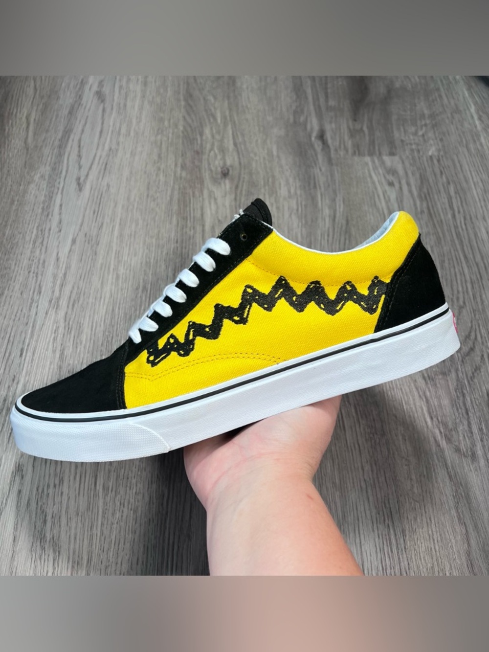 Vans x Peanuts Old Skool Charlie Brown Limited Edition Shoes Mens 13 Good Grief